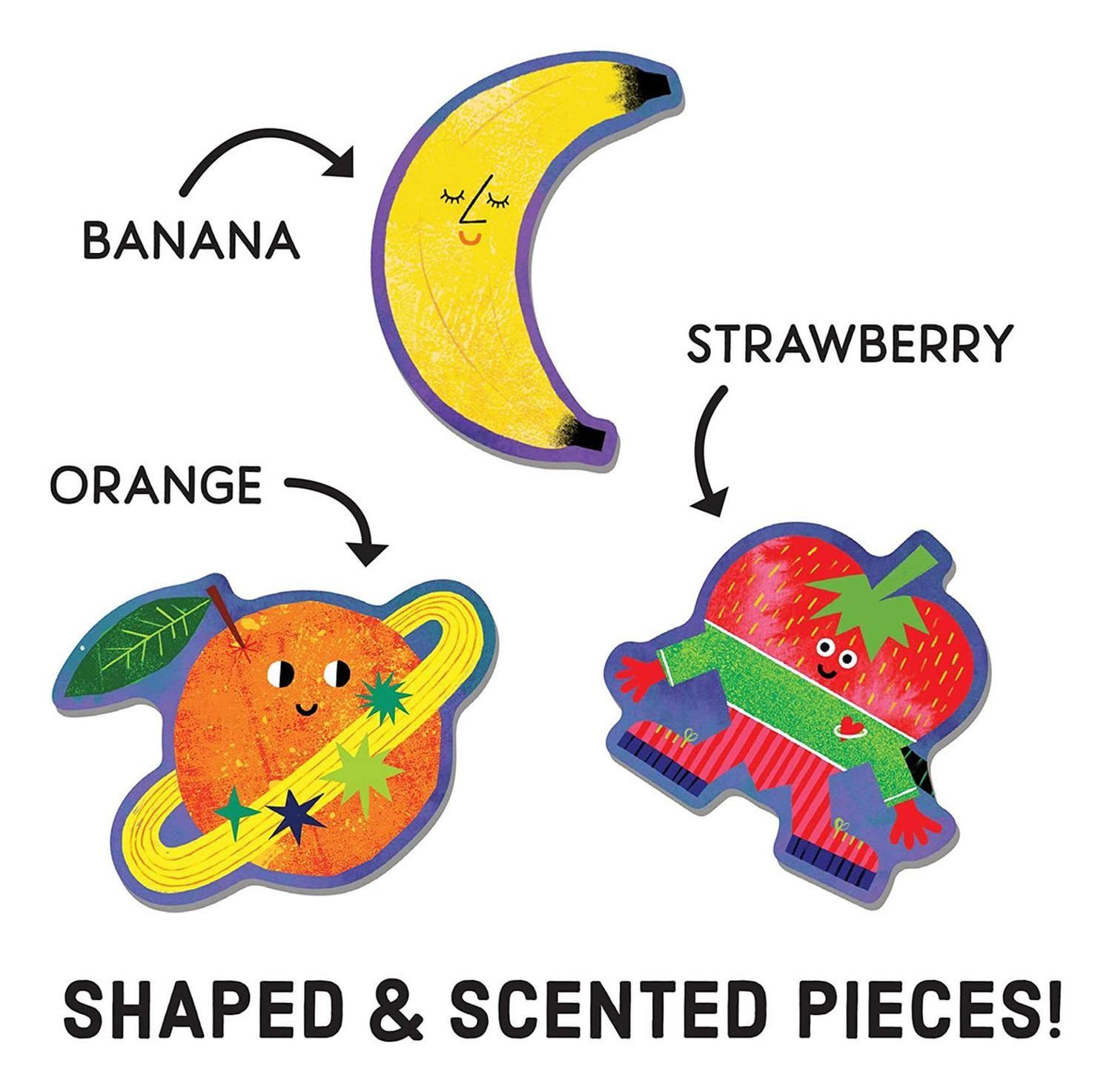 Puzzle 60Pcs Rascar Y Oler Frutas Cosmicas Mudpuppy-2