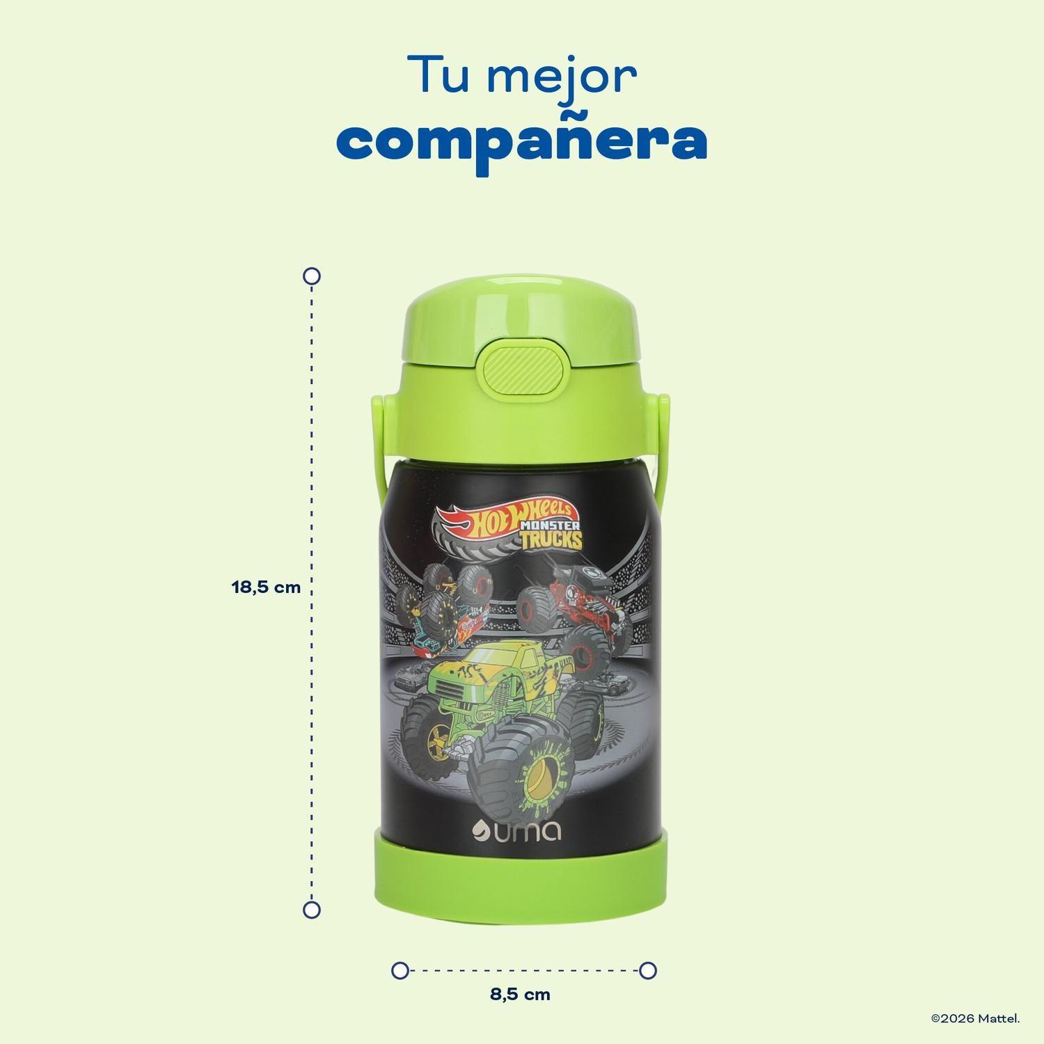Botella Térmica Niños Hot Wheels Trucks 450ml Acero Inox UMA-5