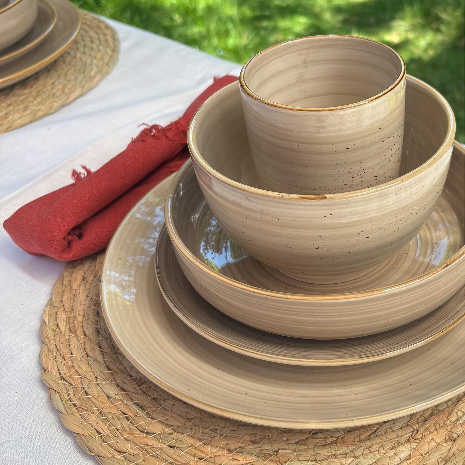 Set 4 Platos Fondo Cerámica 26,7cm Siena Simplit-6