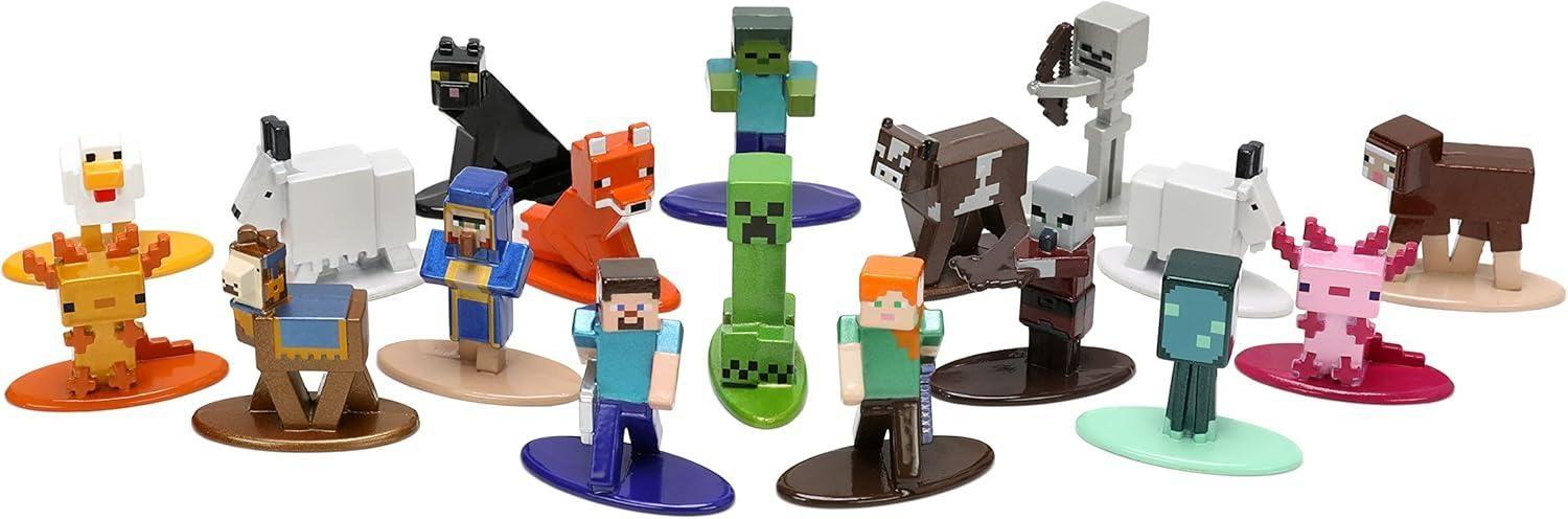 Set 18 Figuras Minecraft Caves 4 cm Jada-2