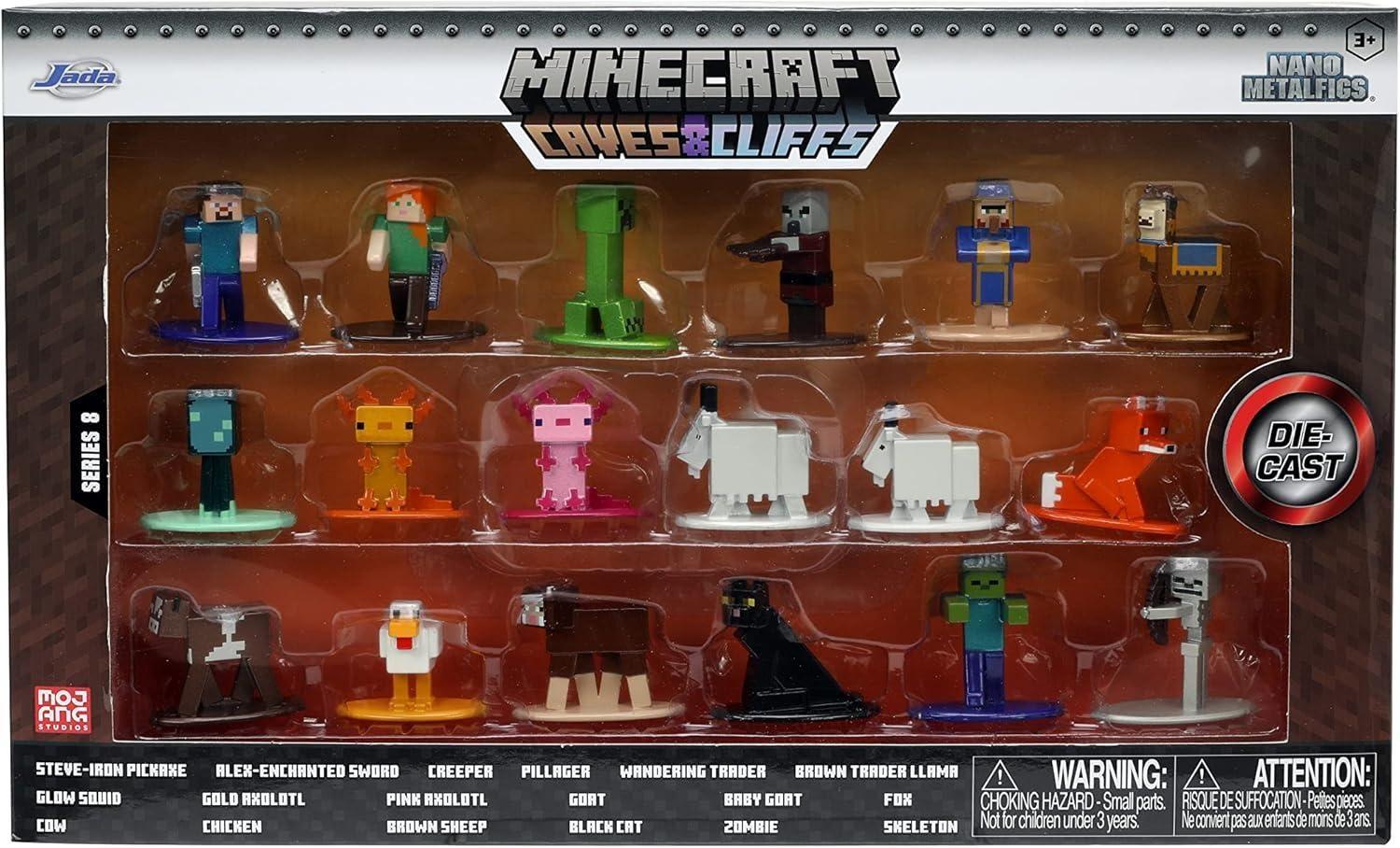 Set 18 Figuras Minecraft Caves 4 cm Jada-4