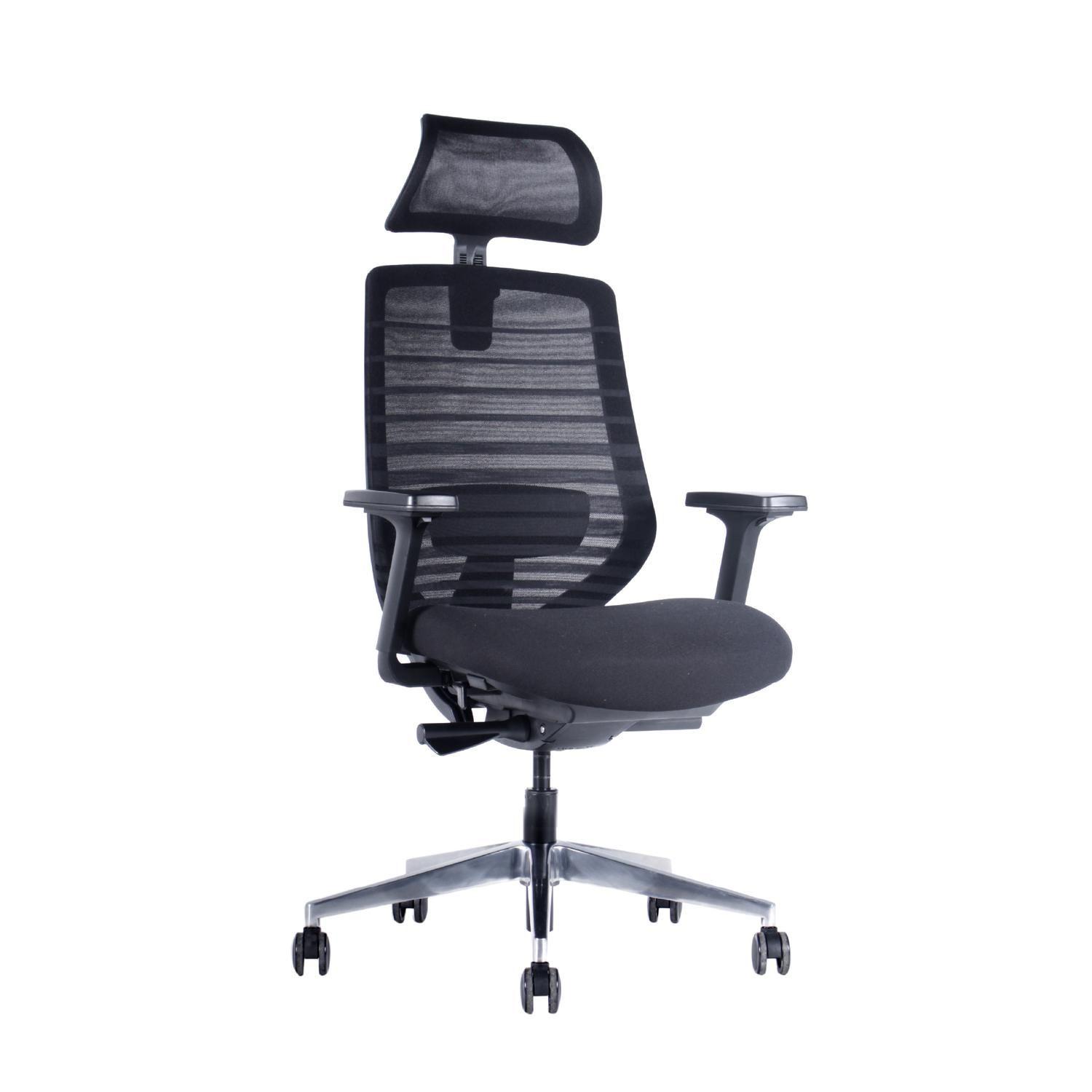 Silla Escritorio Nexa Oficina Ergonomica Negra Levo-0