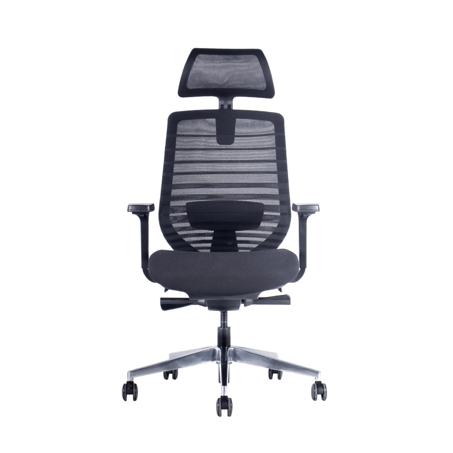 Silla Escritorio Nexa Oficina Ergonomica Negra Levo-1
