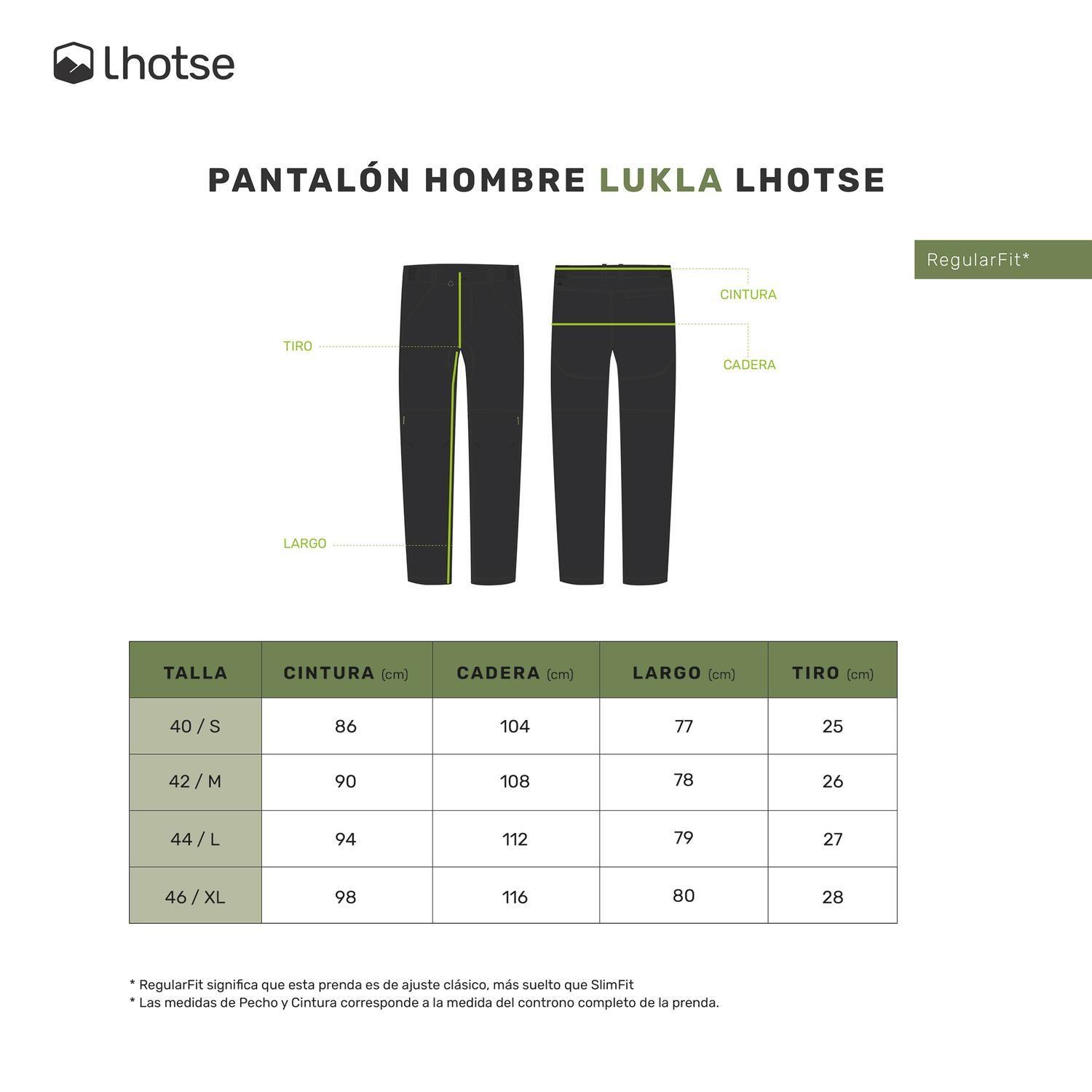 Pantalon Trekking Hombre Desmontable Lukla Lhotse-7