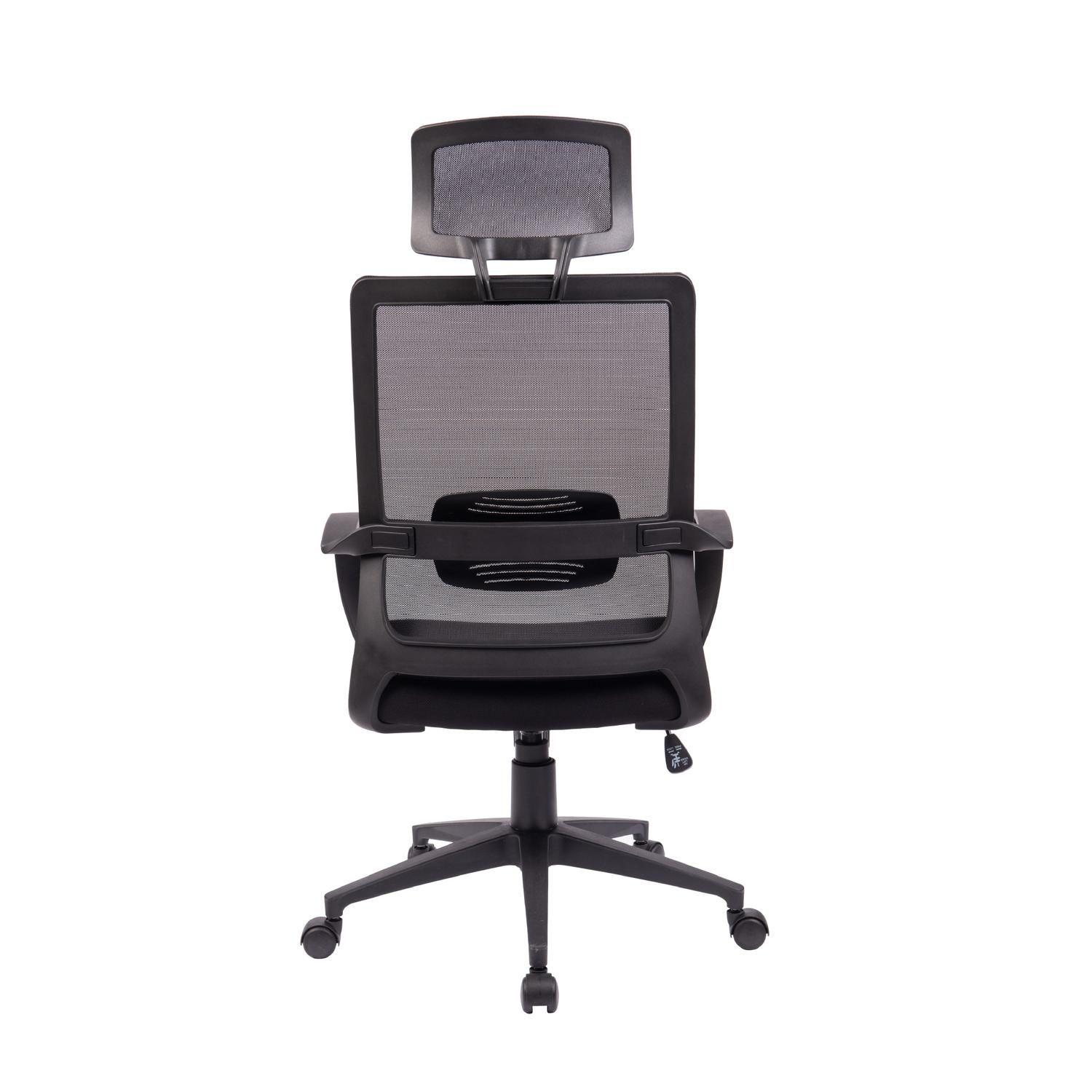 Silla Escritorio Aura Oficina Ergonomica Negra Levo-3