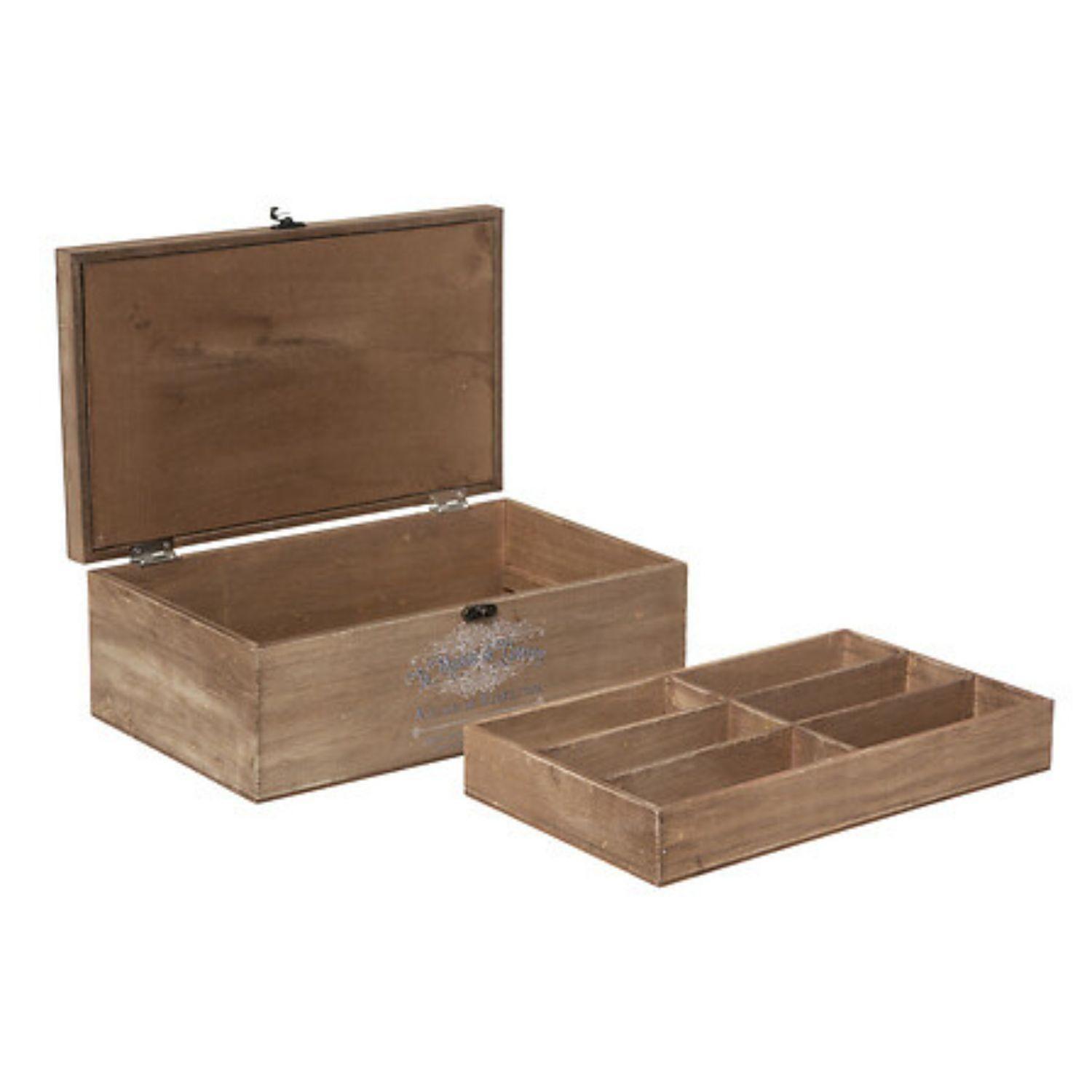 Costurero de Madera Oria con Tapa de Vidrio Atmosphera-7