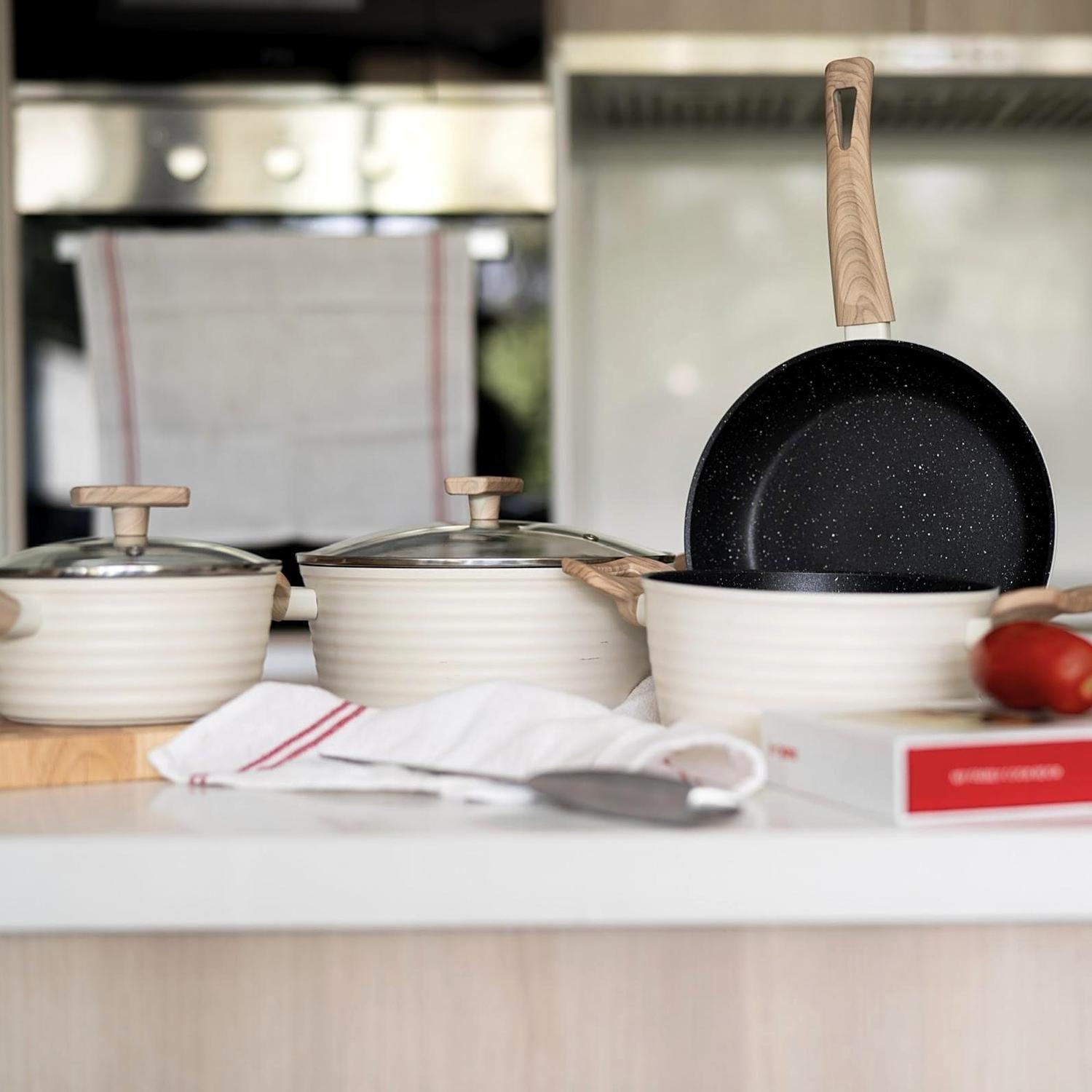 Batería Cocina Savannah 9pzs + Set 12 Utensilios Calipso-2