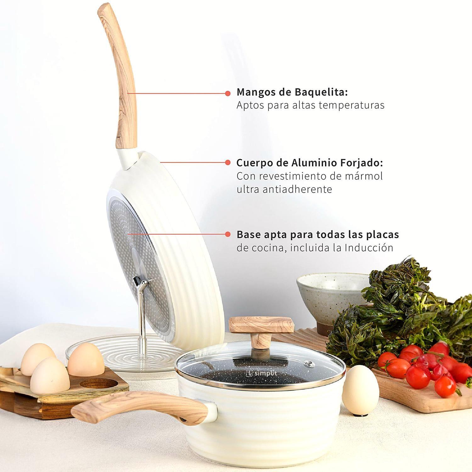 Batería Cocina Savannah 9pzs + Set 12 Utensilios Calipso-5