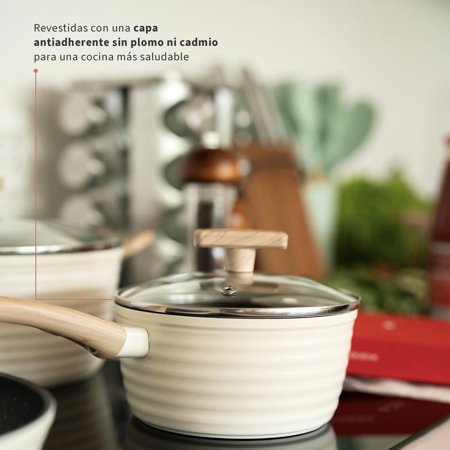 Batería Cocina Savannah 9pzs + Set 12 Utensilios Calipso-7