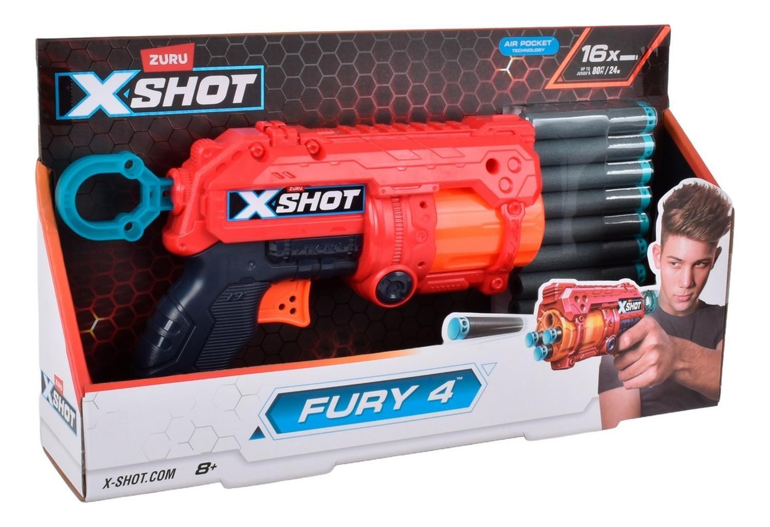 Lanzador Fury 4 Lanza Dardos X-Shot-2