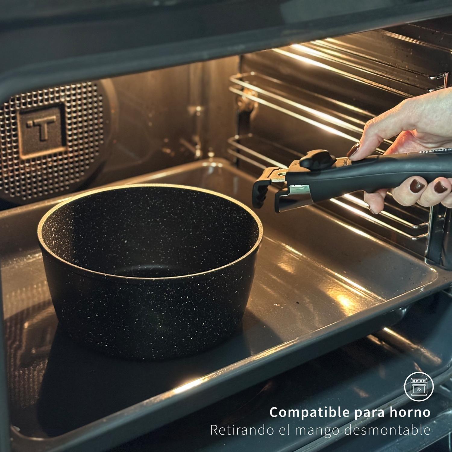 Batería de Cocina Antiadherente Oxford Granito 15pcs Simplit-6