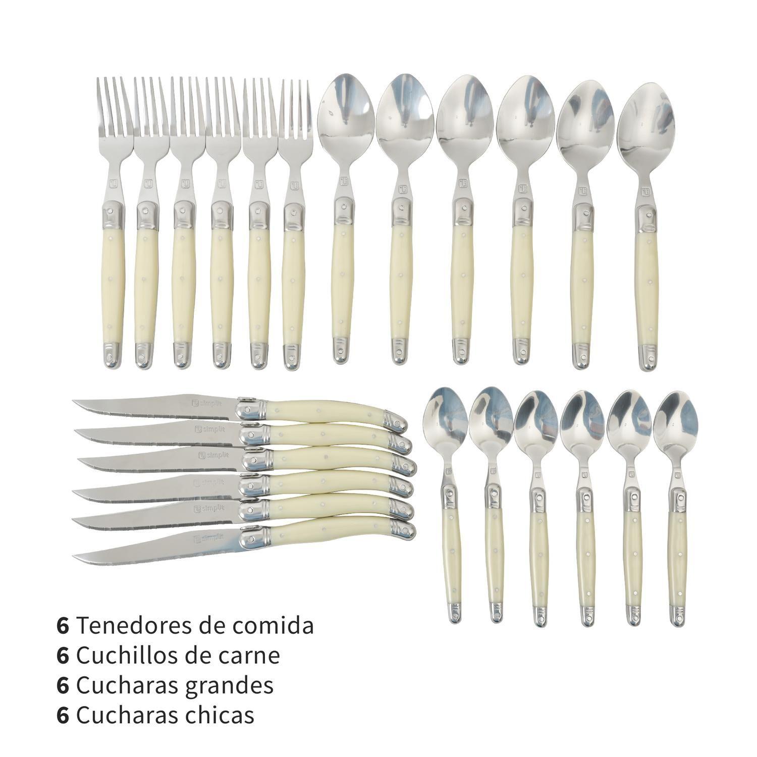 Cuchillería 24pcs más Cubiertos Ensalada Versalle Simplit-2