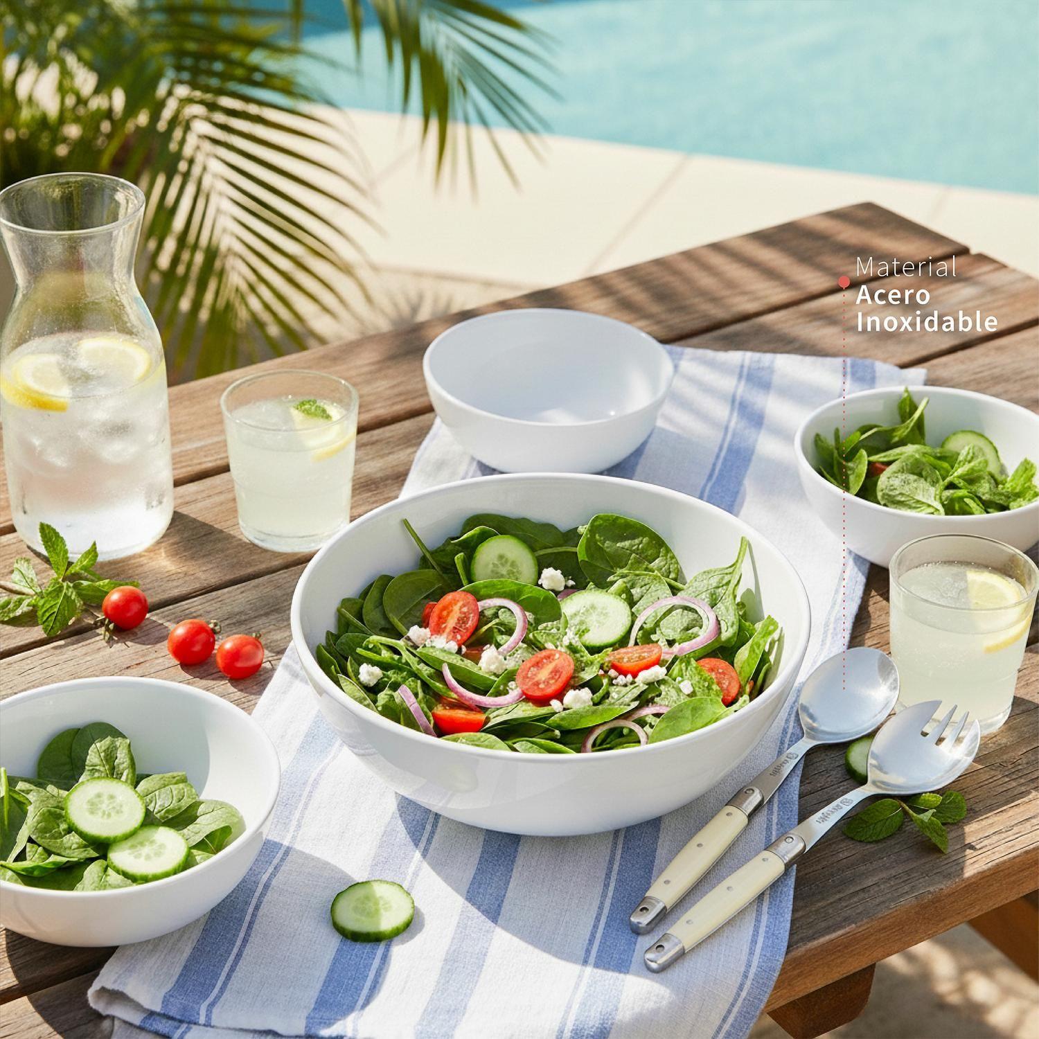 Cuchillería 24pcs más Cubiertos Ensalada Versalle Simplit-6