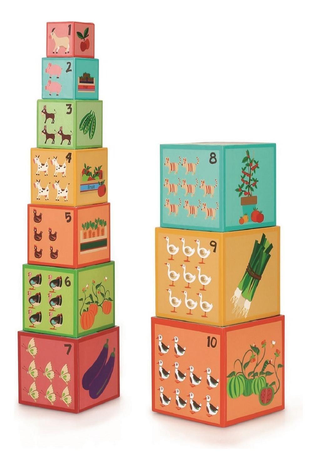 Cubos Para Apilar La Granja 10Pcs Scratch Europe-2