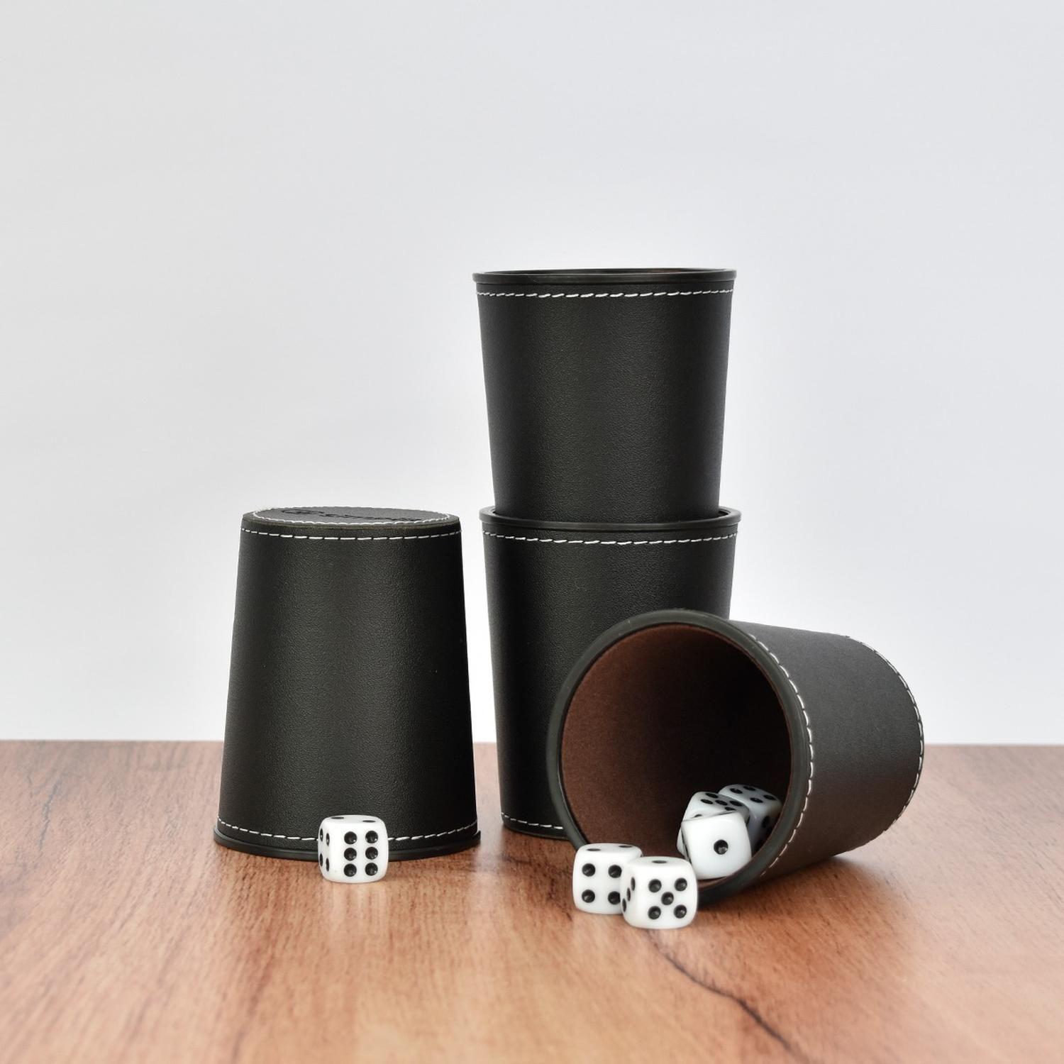 Juego De 4 Cachos Eco Cuero Negro Simplit-7