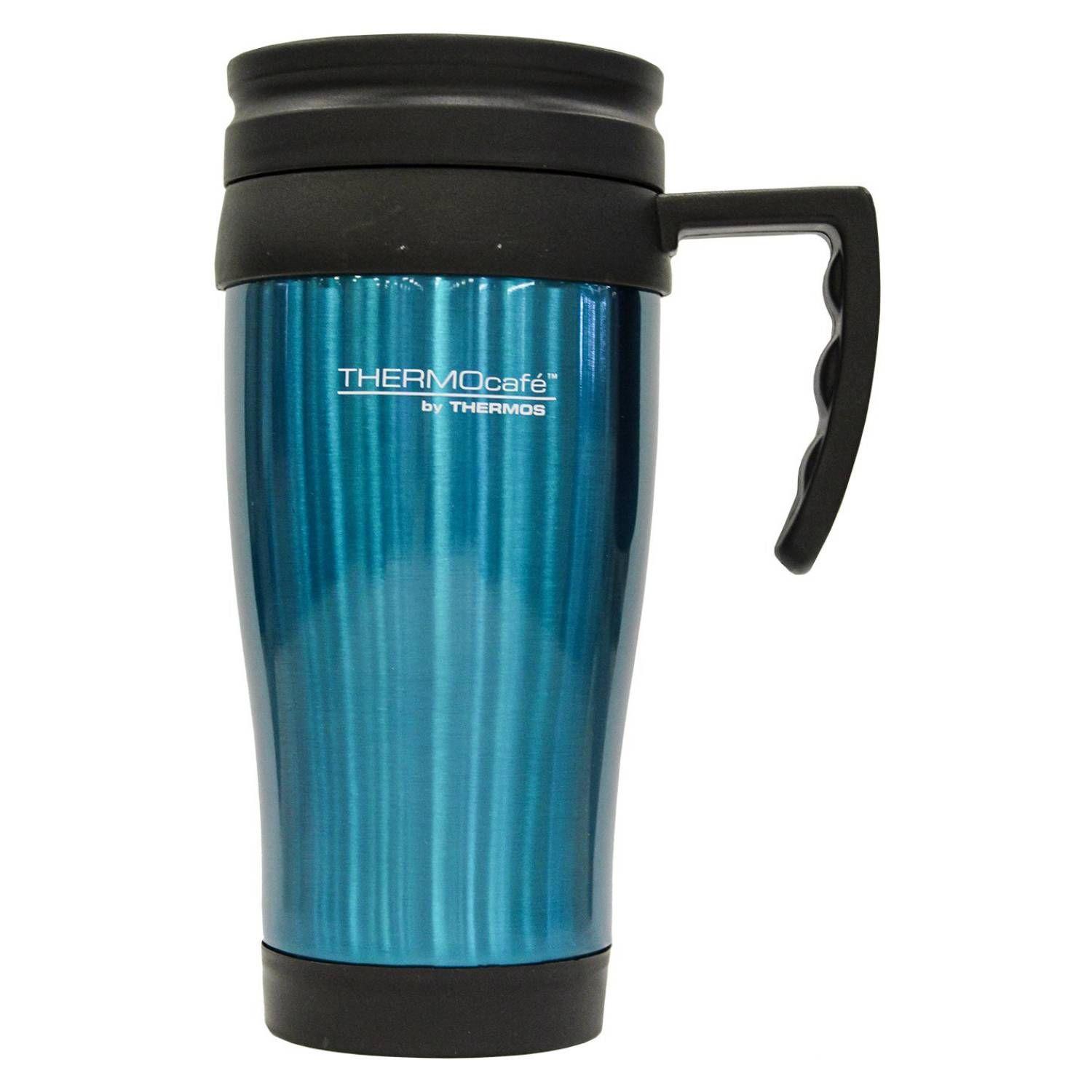 Mug Thermos Acero Inoxidable 420 Ml Celeste-0
