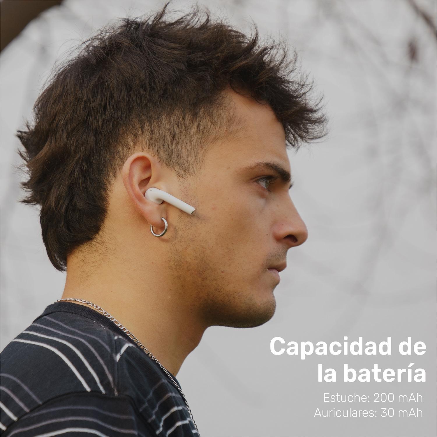 Audífonos Lhotse Bluetooth Inalámbrico Rm12 Blanco-4