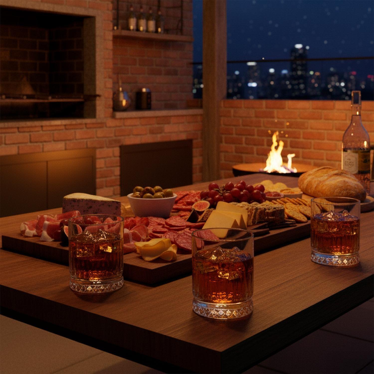 Set 6 Vasos Cortos 380ml Vidrio Ginebra Simplit-4