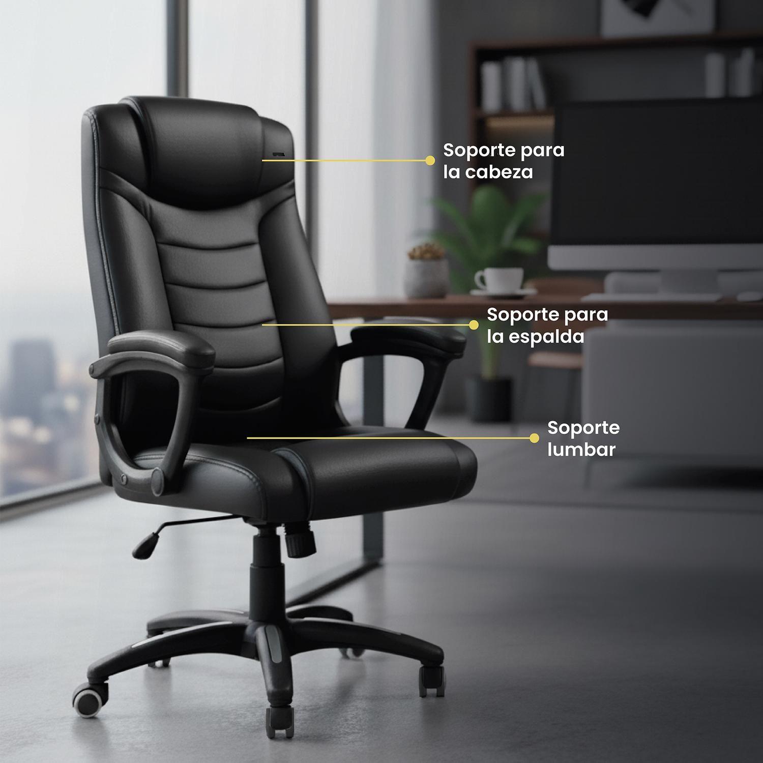 Silla Escritorio Oficina Ejecutiva Reclinable Comfort LEVO-2