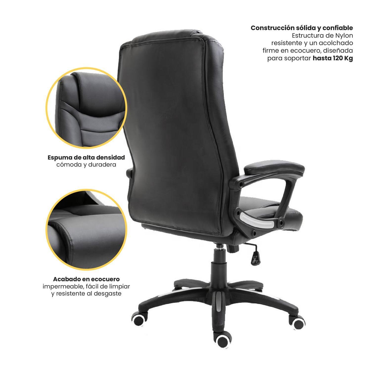 Silla Escritorio Oficina Ejecutiva Reclinable Comfort LEVO-4