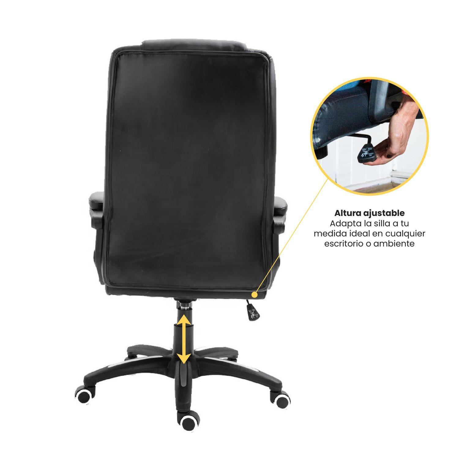 Silla Escritorio Oficina Ejecutiva Reclinable Comfort LEVO-5