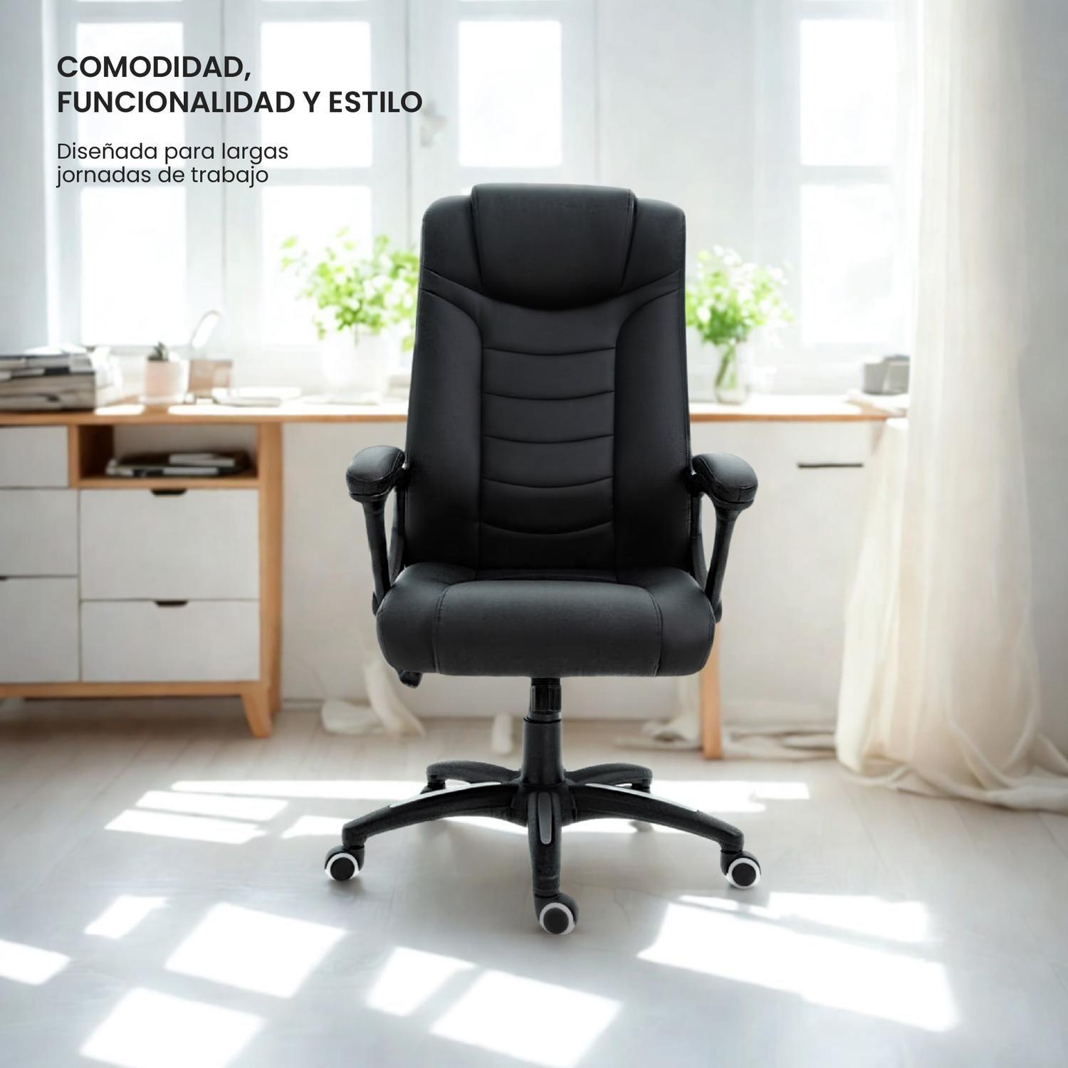 Silla Escritorio Oficina Ejecutiva Reclinable Comfort LEVO-7