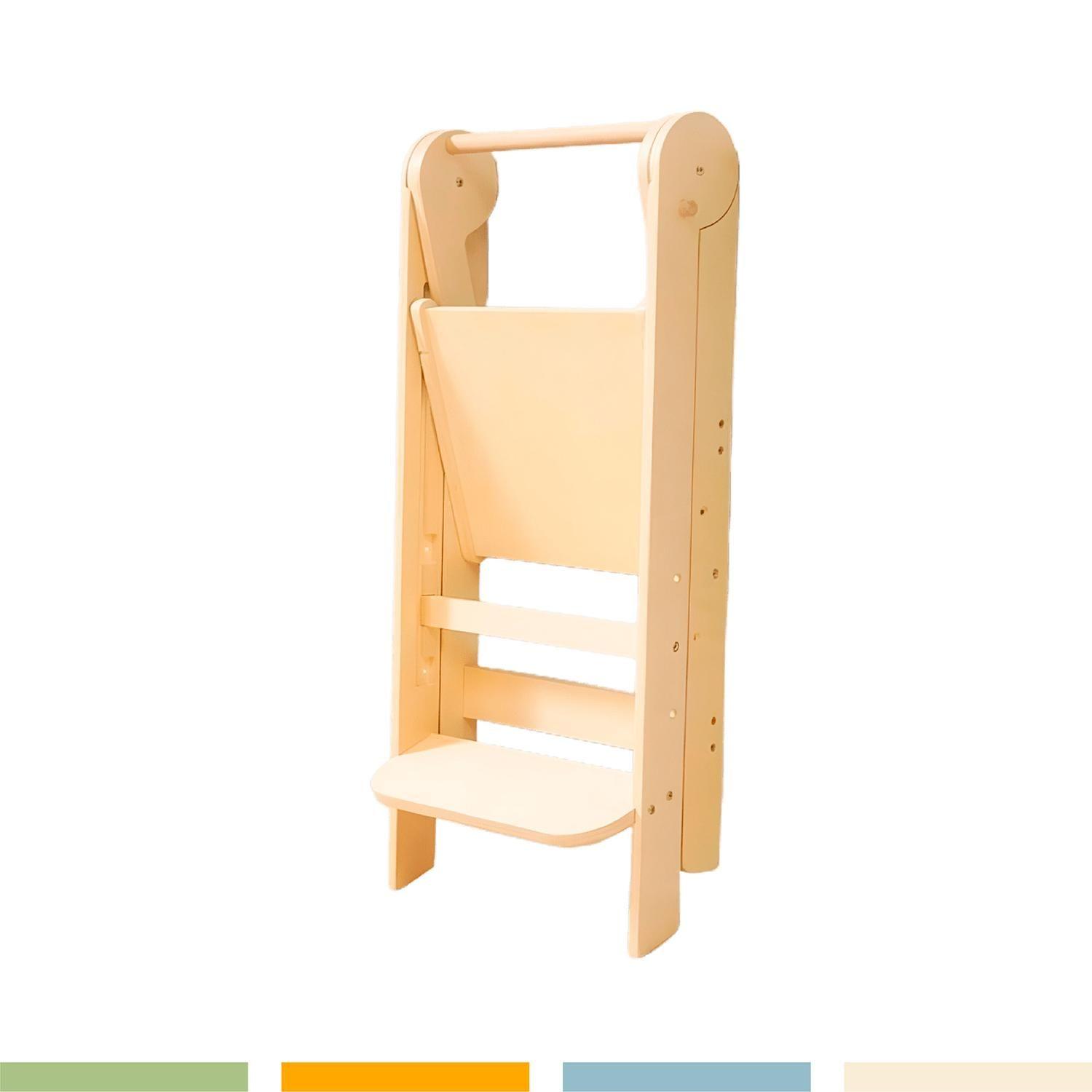 Torre Aprendizaje Montessori Madera Plegable 3 Niveles Bandú-5