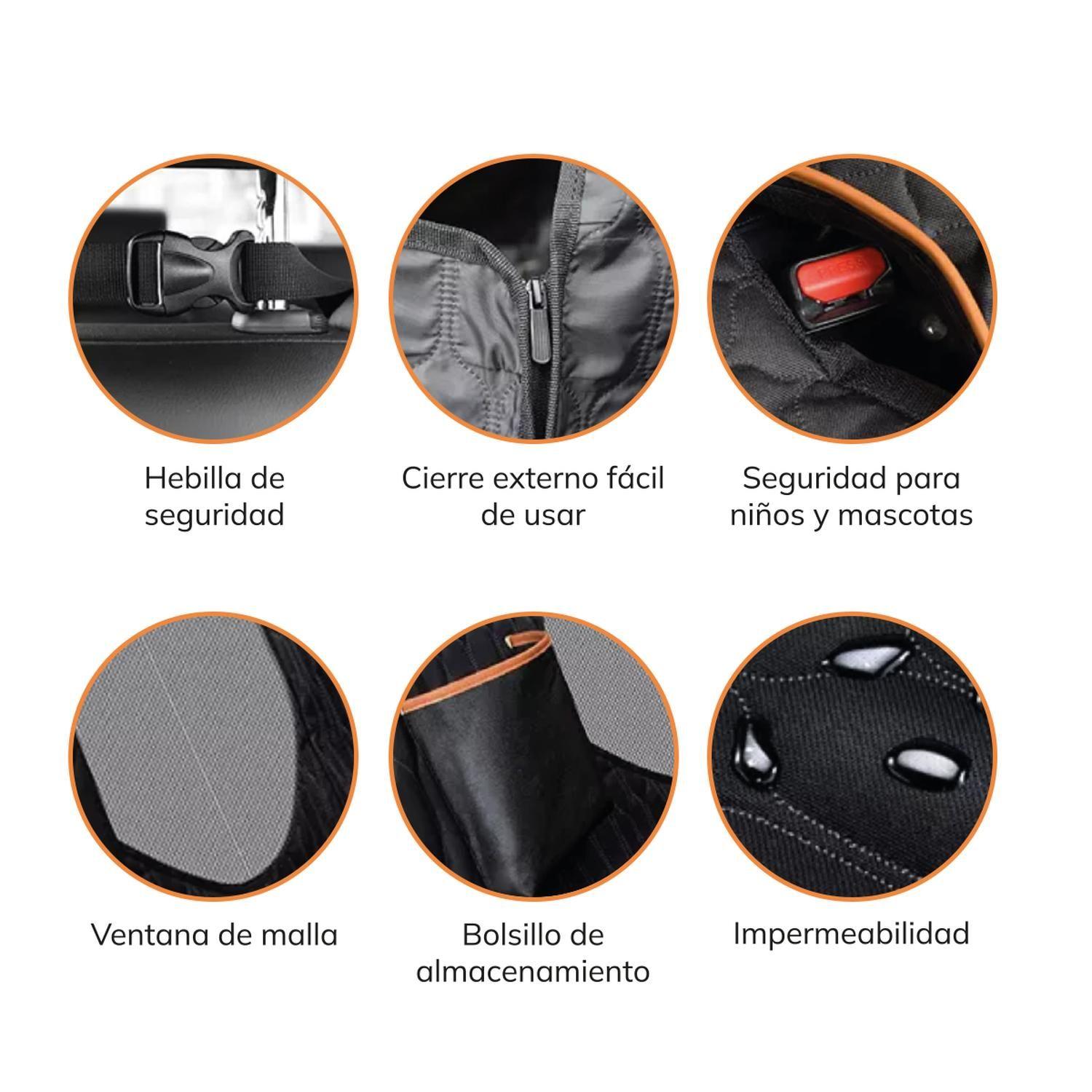 Protector Funda Cubre Asiento Auto Perros Mascotas Xroad-5