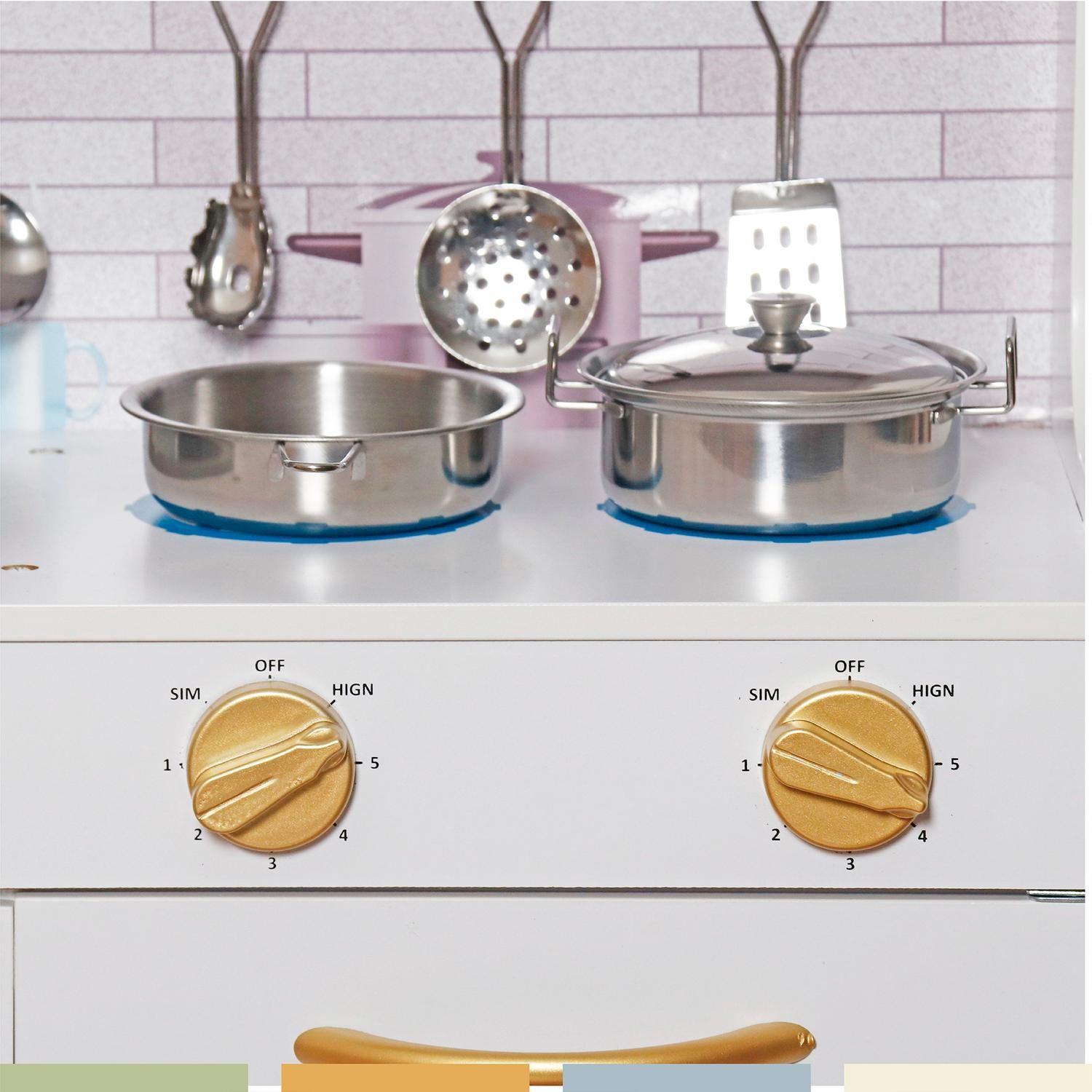 Cocina de Juguete Infantil Niños Madera Accesorios Bandú-4