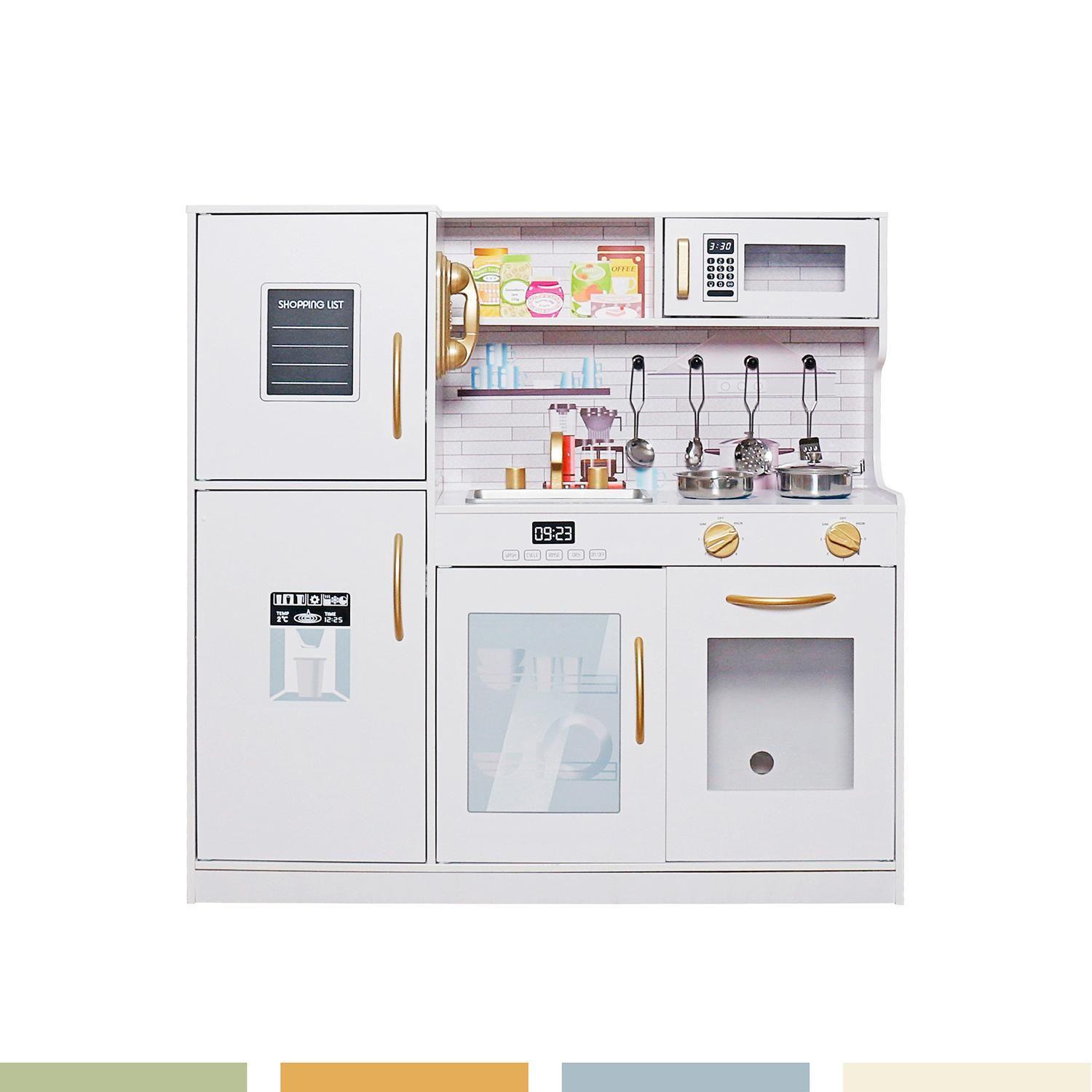 Cocina de Juguete Infantil Niños Madera Accesorios Bandú-2