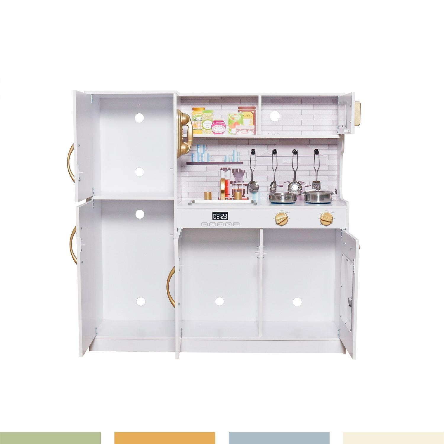 Cocina de Juguete Infantil Niños Madera Accesorios Bandú-5