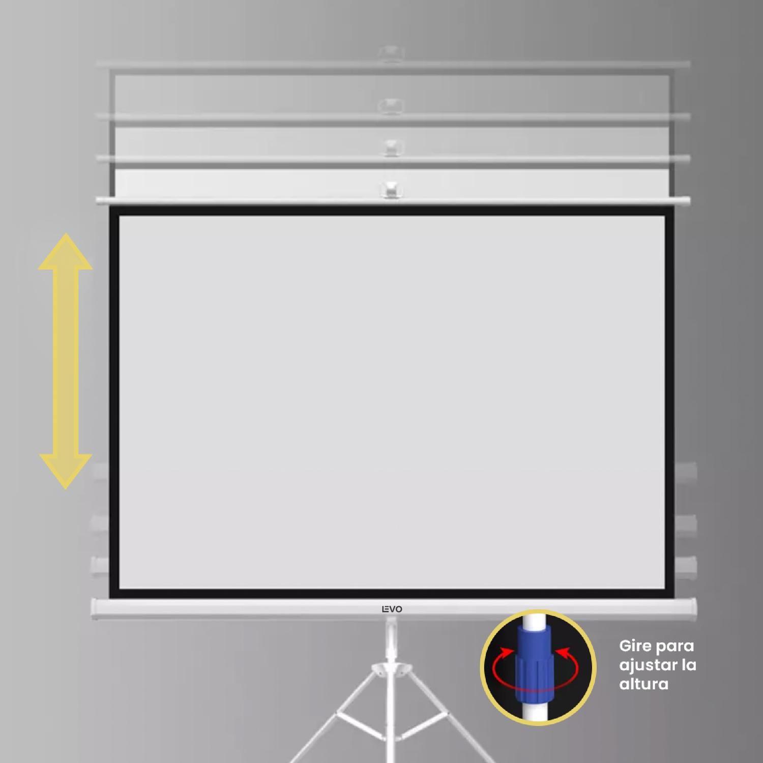 Telón Proyector 60 pulgadas 120 x 90 cm LEVO-3