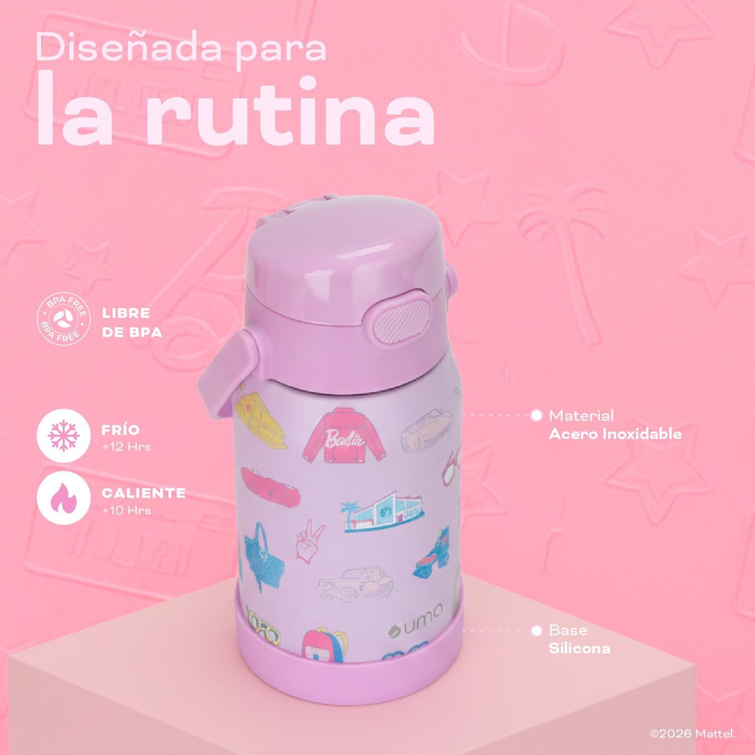 Botella Térmica Niños Barbie Iconic 450ml Acero Inox UMA-3