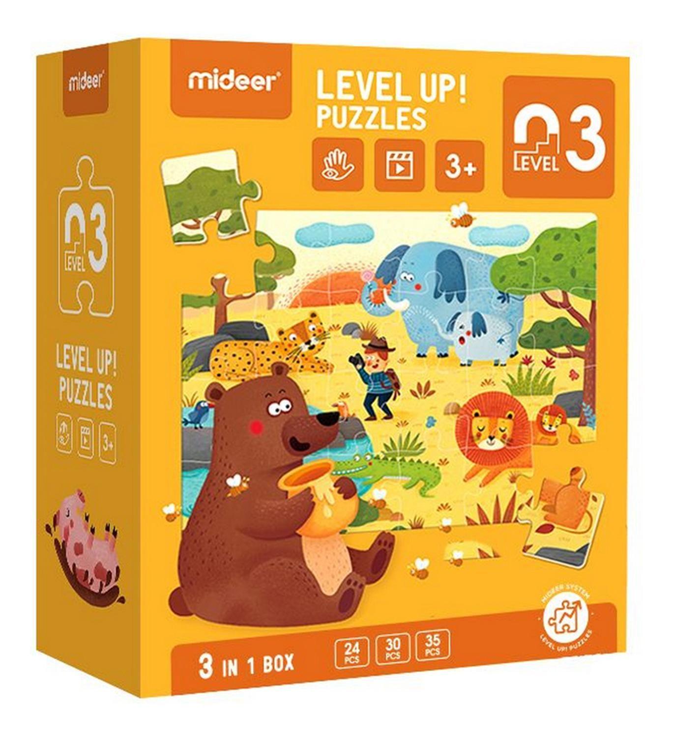 Level Up Puzzles Nivel 3 Habitats Naturales 3 Puzzles MiDeer-1