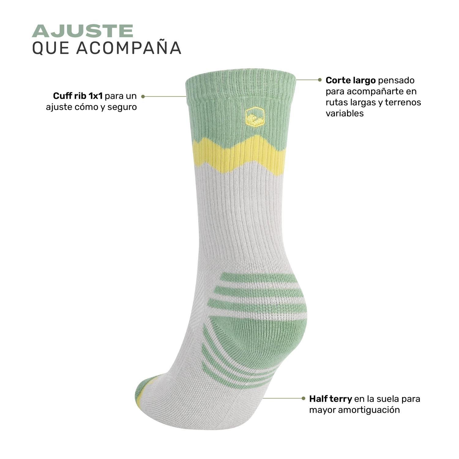 Calcetin Deportivo Corte Largo Trekking Andor Lhotse-5