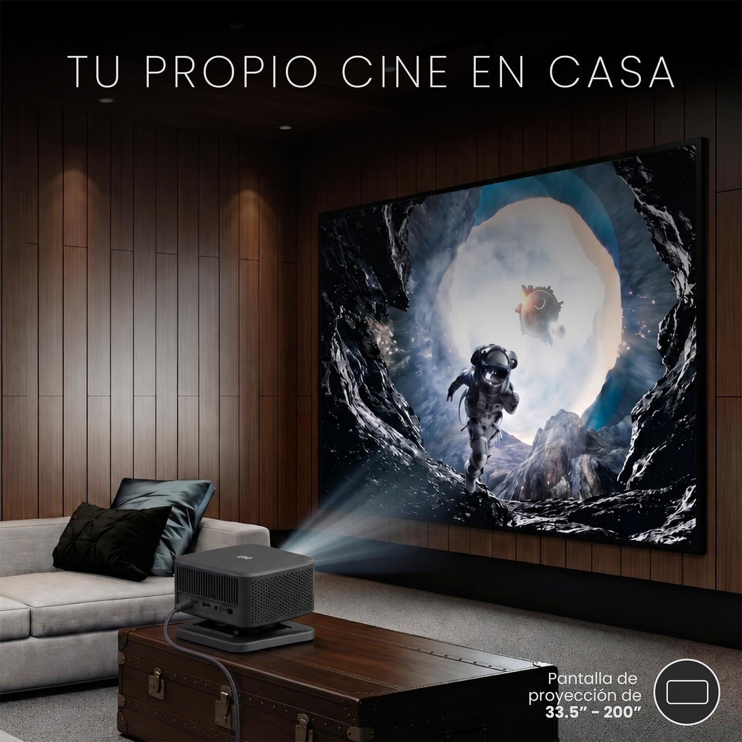 Proyector Portátil Smart Flux 10000lm WiFi BT Android LEVO-2