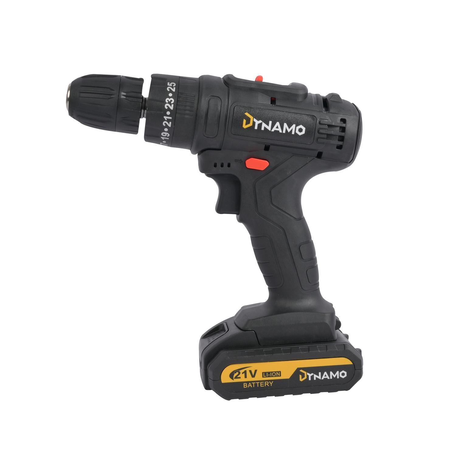 Taladro Desatornillador Inalámbrico Dynamo 21V + 2 baterías-4