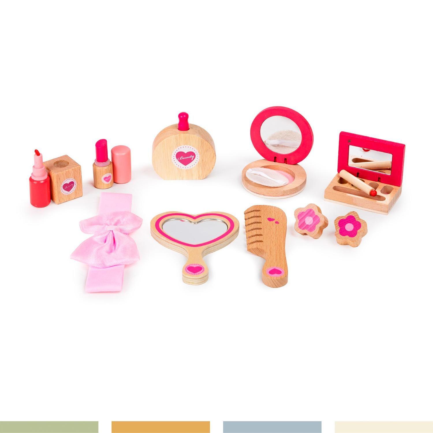 Juego de Maquillaje Set Belleza de Roll Niños Madera Bandú-5