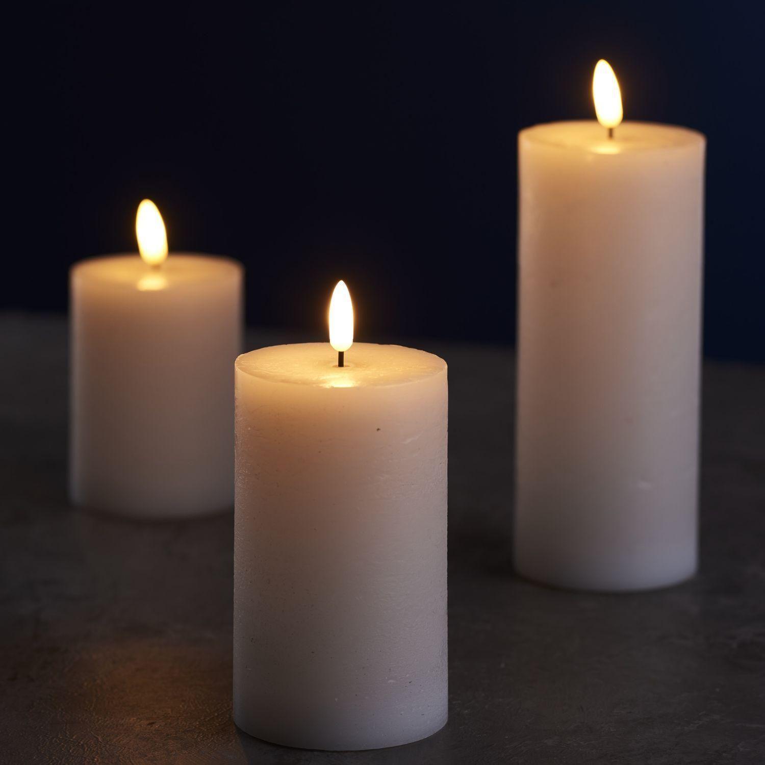 Vela LED Decorativa con Llama Realista 15 cm DAY-5