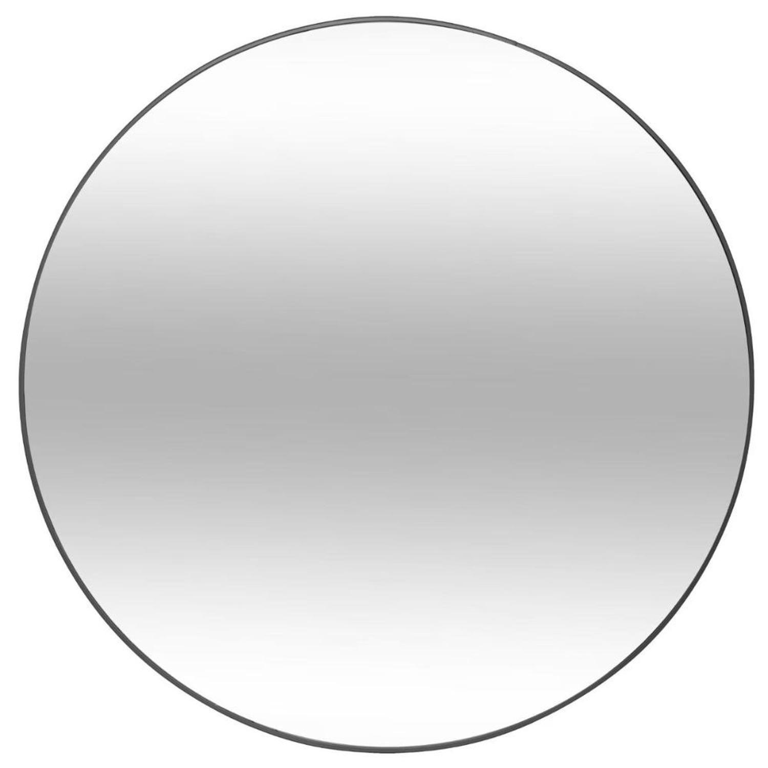Espejo Redondo Alice 76 Cm Con Borde Metal Negro Atmosphera-0