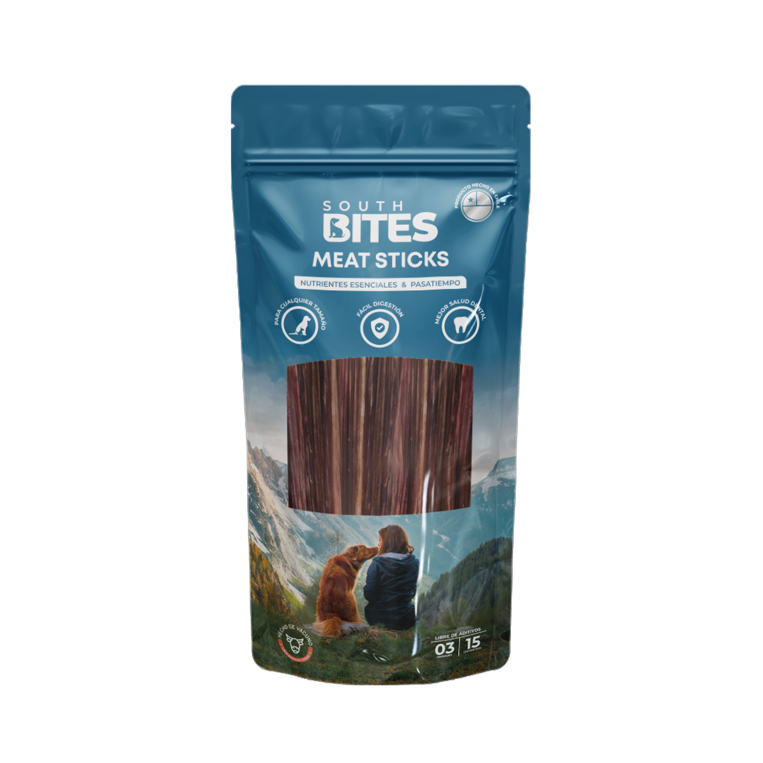 Pack Snack 1 Bully sticks + 1 Meat sticks + 1 Premium Pipes-2