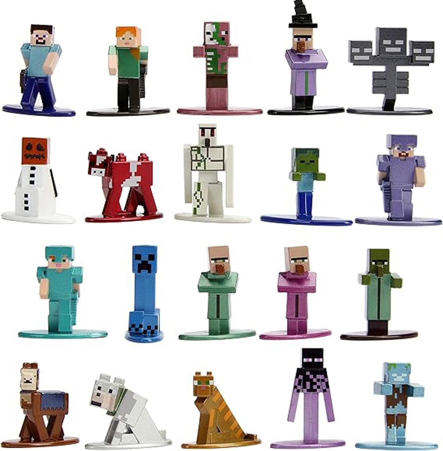 Set 20 Mini Figuras Minecraft 4 cm Jada-1