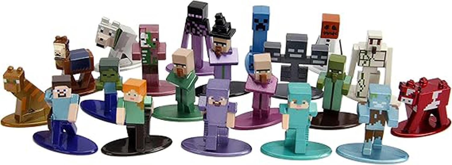 Set 20 Mini Figuras Minecraft 4 cm Jada-2
