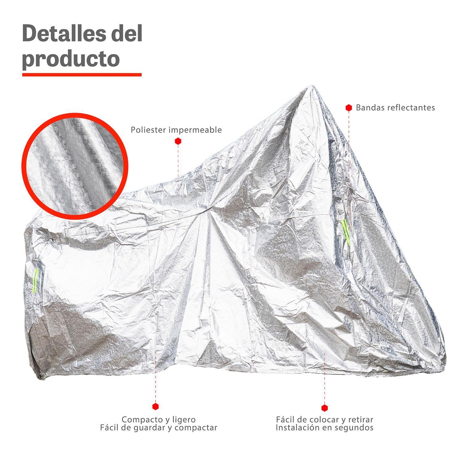 Carpa funda Cubre Moto Impermeable Premium con Felpa XRoad-3