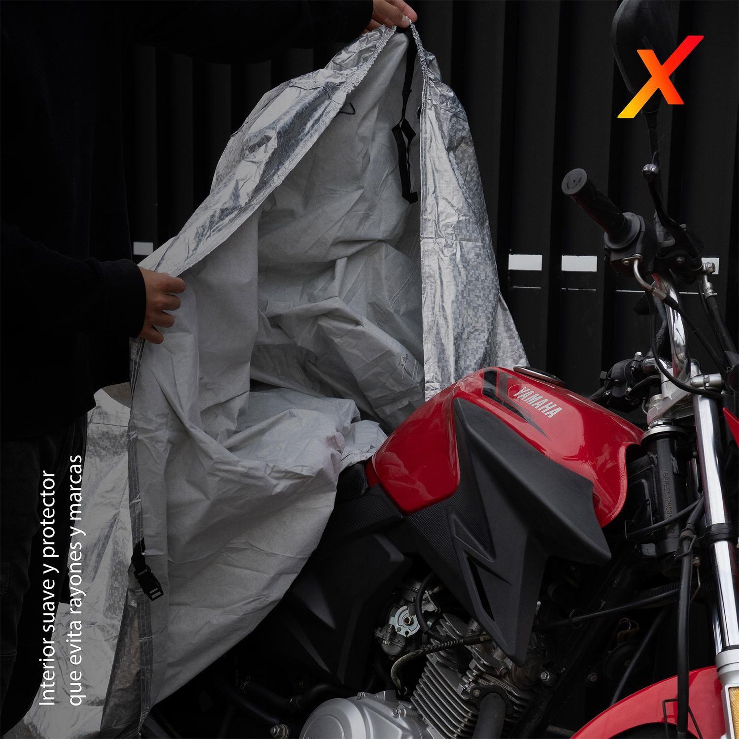 Carpa funda Cubre Moto Impermeable Premium con Felpa XRoad-4