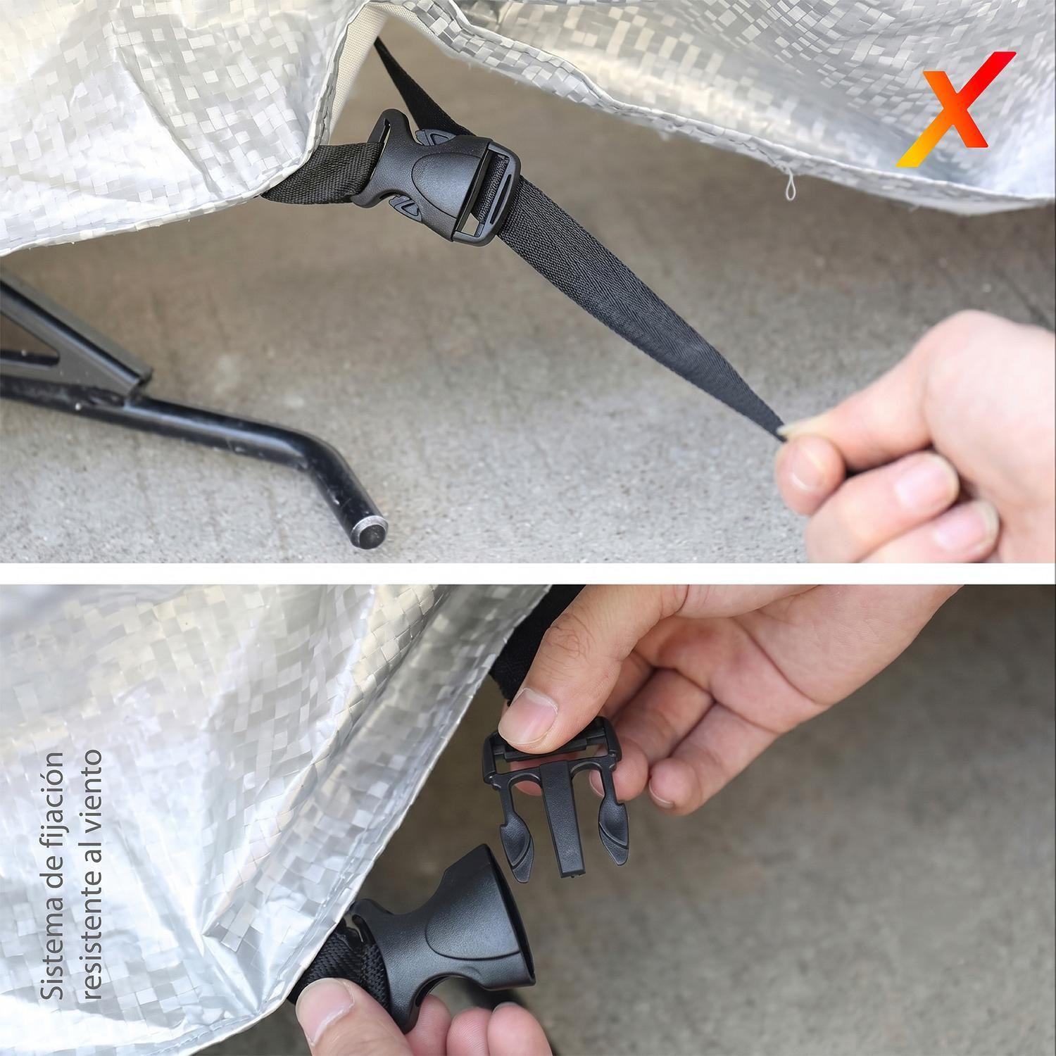 Carpa funda Cubre Moto Impermeable Premium con Felpa XRoad-6
