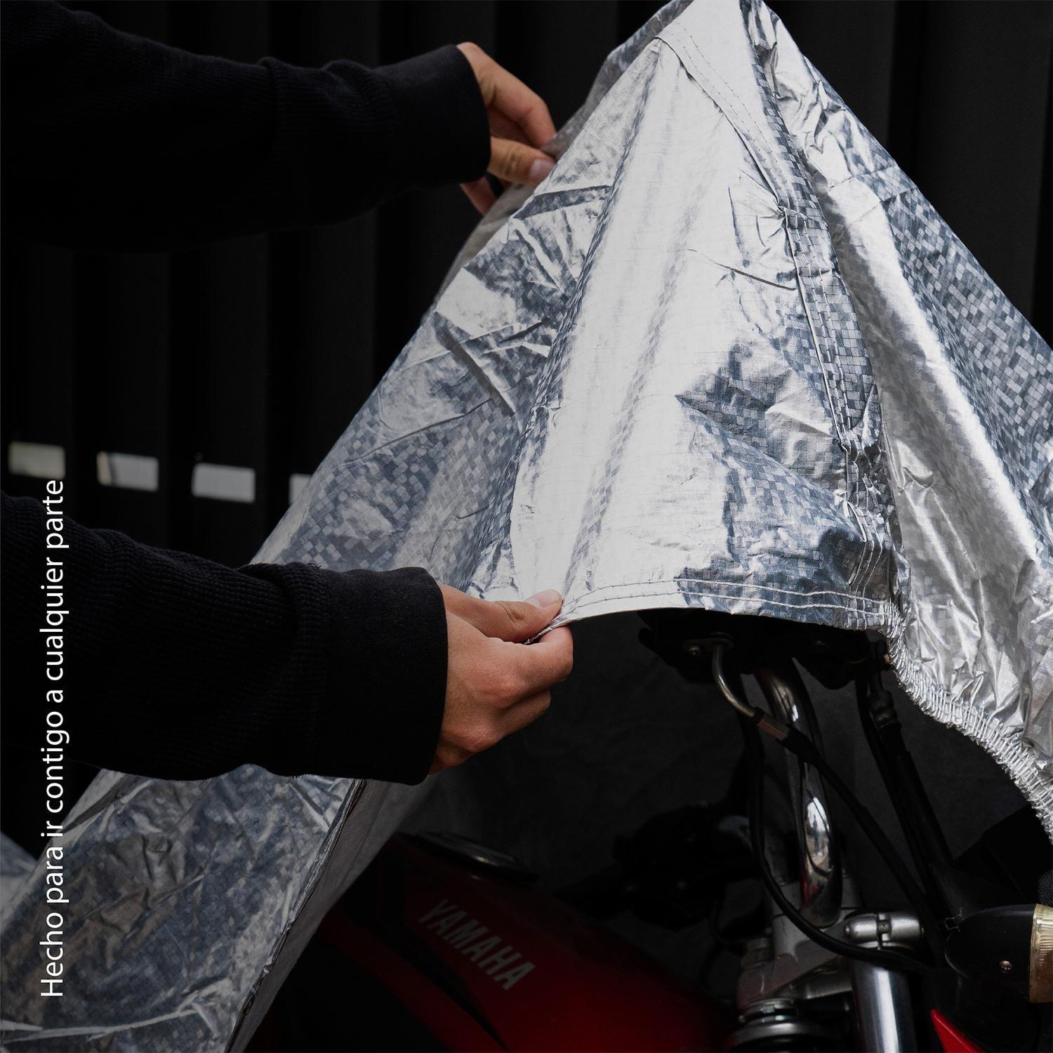 Carpa funda Cubre Moto Impermeable Premium con Felpa XRoad-7