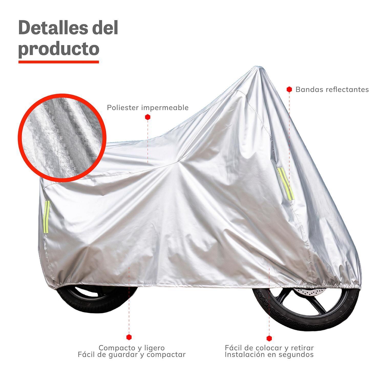 Carpa funda Cubre Moto Impermeable Premium con Felpa XRoad-3