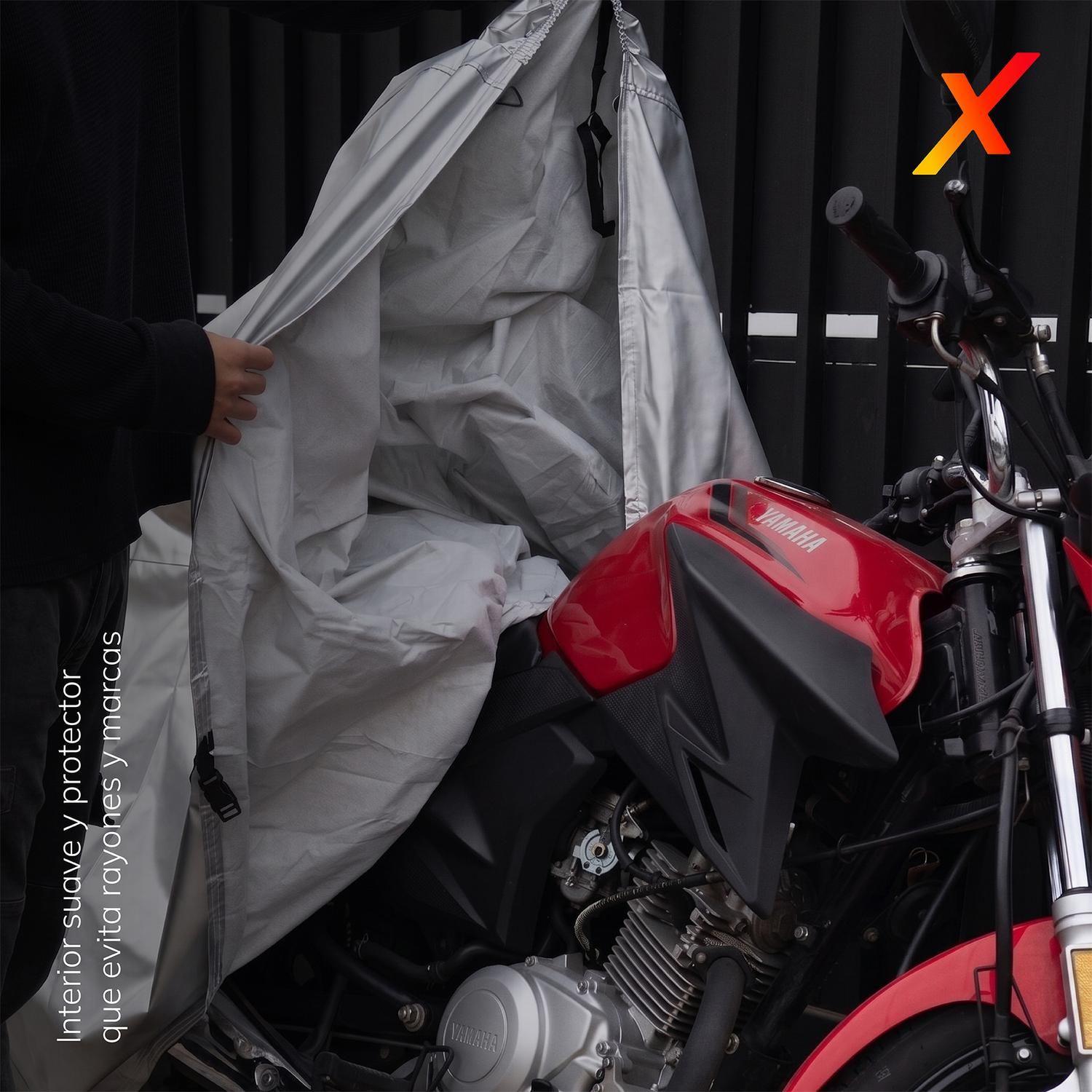 Carpa funda Cubre Moto Impermeable Premium con Felpa XRoad-7