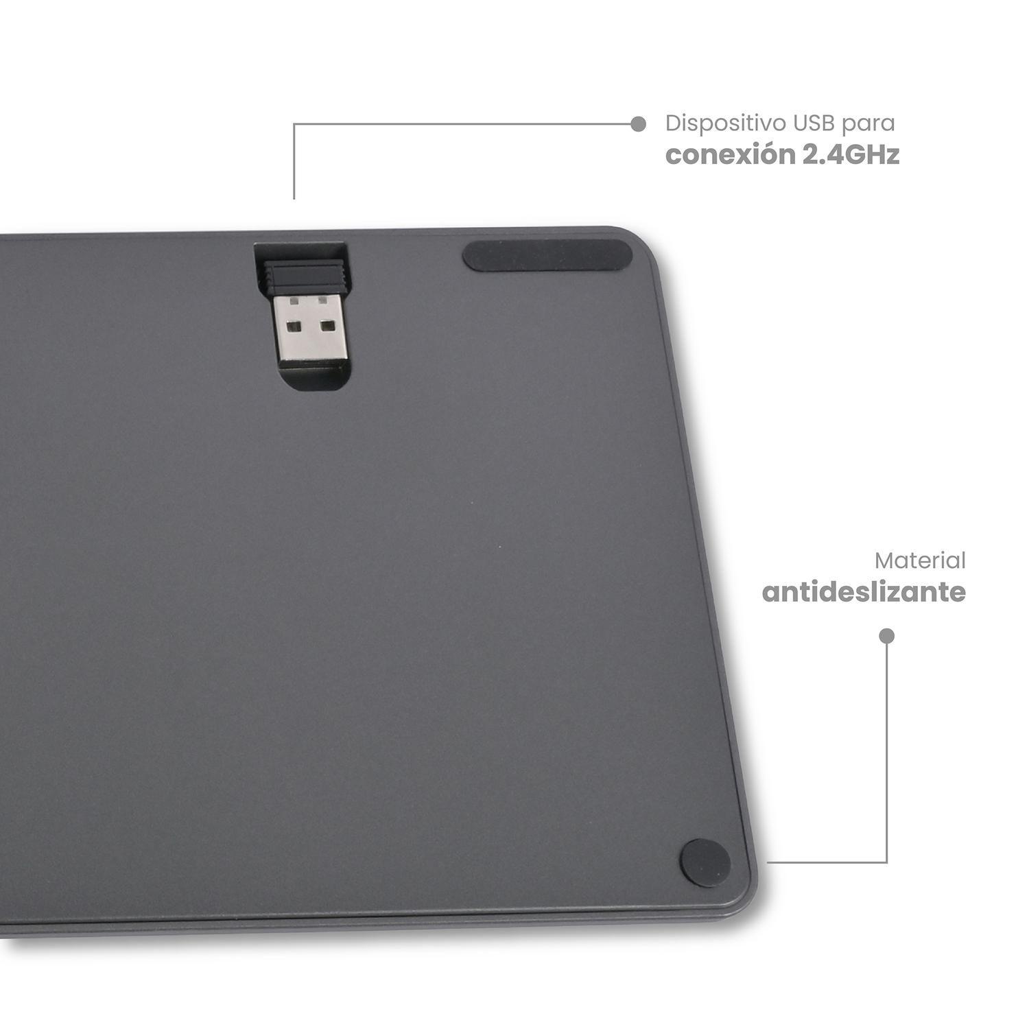 Teclado Inalámbrico Cygna Slim Grafito Levo-5